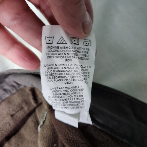 Wrangler Pants Mens 38 x 32 Authentics Fleece lined Cargo Brown Cotton Pants - Picture 11 of 11